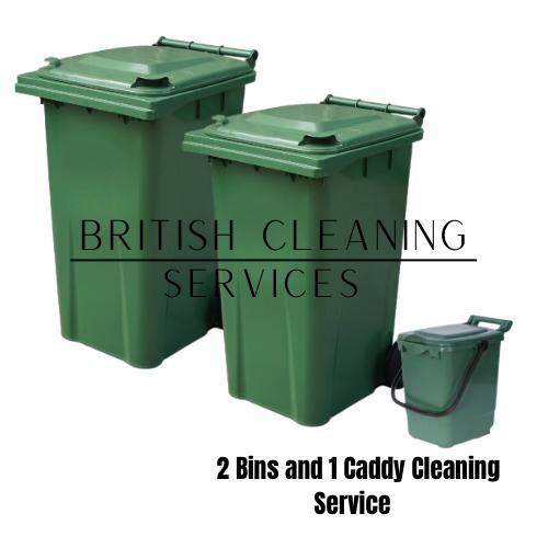 Two Bins and One Food Caddy Cleaning Service