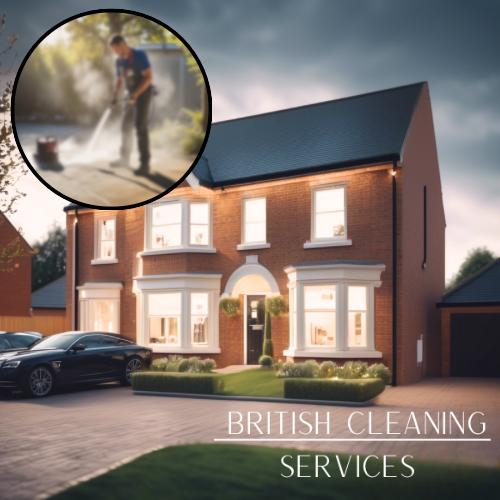 Detached House Rear Garden Pressure Washing Service